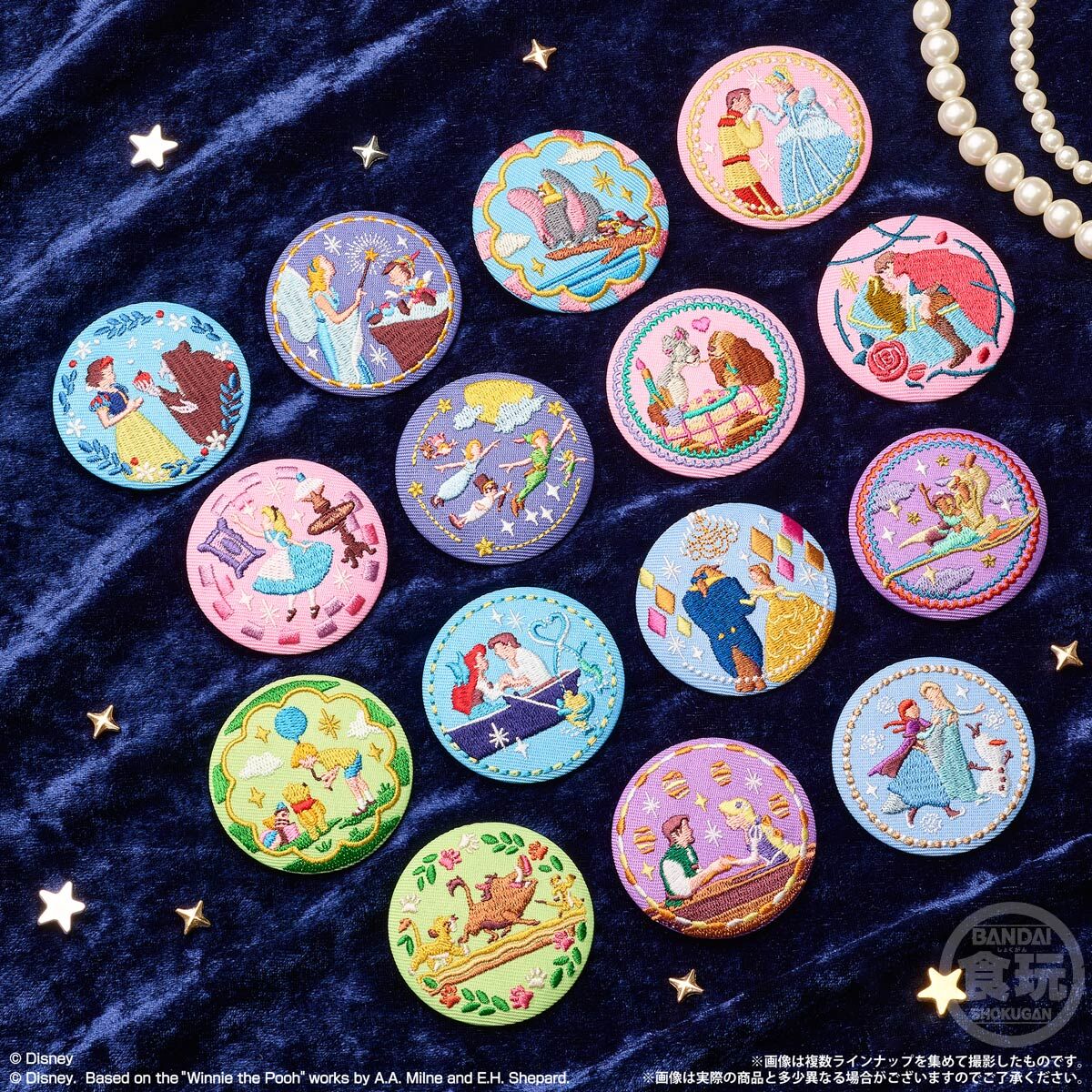 Disney Characters 刺繍缶バッジビスケット｜発売日：2024年8月19日｜バンダイ キャンディ公式サイト