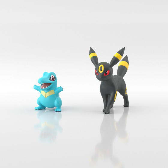 【定番単品販売】13 ポケモンスケールワールド ジョウト地方 ワニノコ＆ブラッキー