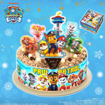 キャラデコパーティーケーキ パウ・パトロール (チョコクリーム)(5号サイズ)【2024年12月発送・クリスマス予約】