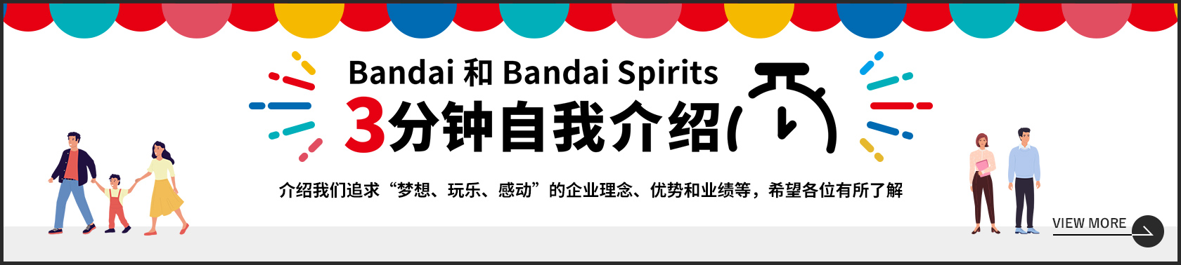 Bandai和Bandai Spirits 3分钟自我介绍